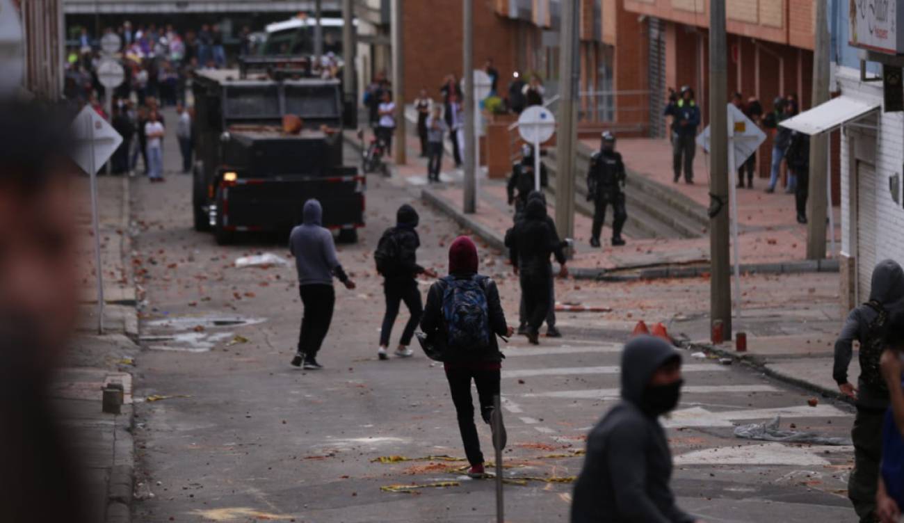 Graves disturbios en universidades de Bogotá