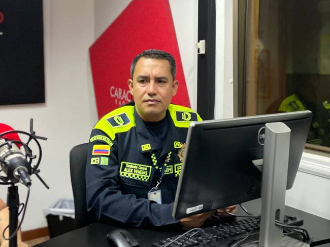 Teniente coronel Alex Venegas, subcomandante de la Policía Metropolitana de Pereira - Caracol Radio Pereira.