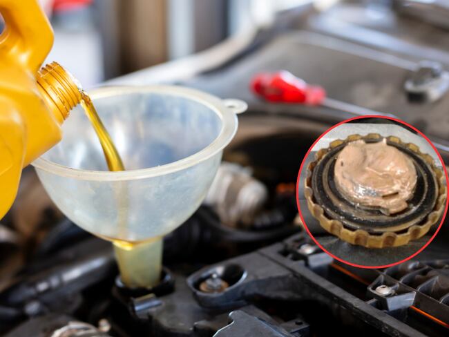 Agua en el aceite del carro (Getty Images)