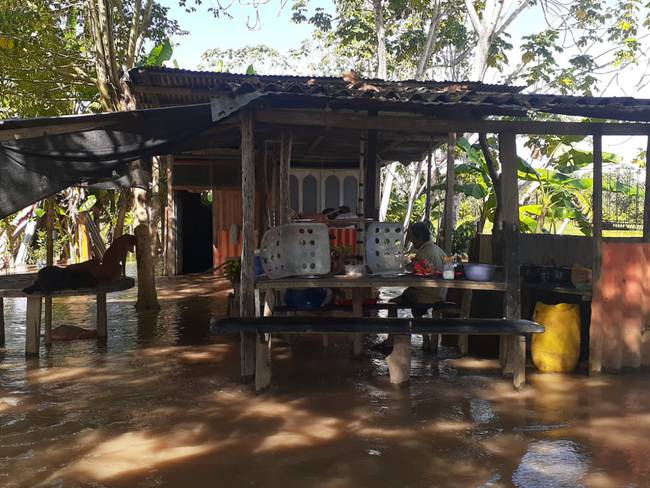 Inundaciones en Puerto Boyacá / Cortesía: Cuerpo de Bomberos de Puerto Boyacá.