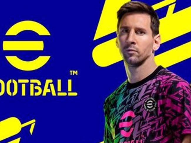 El delantero argentino Lionel Messi, imagen del videojuego EFootball