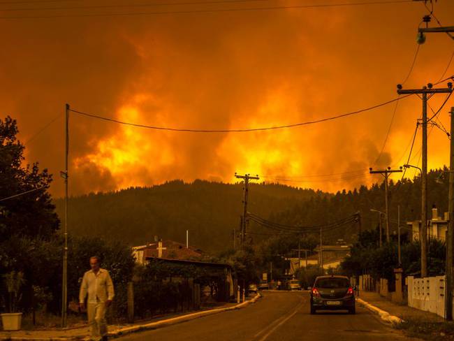 Incendios en Grecia. 
