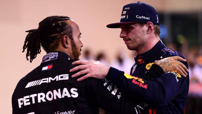 Lewis Hamilton y Max Verstappen 