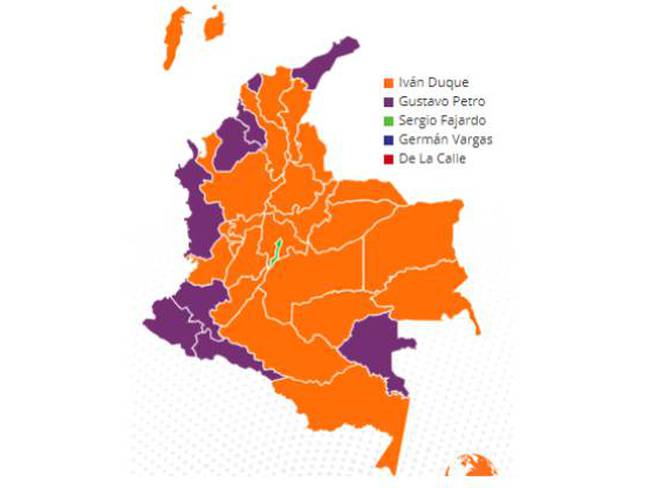 Así votaron los colombianos en las regiones