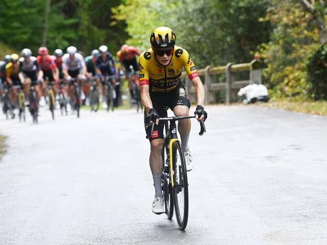 Jonas Vingegaard, segundo en la clasificación general de la Vuelta. (Photo by Tim de Waele/Getty Images)