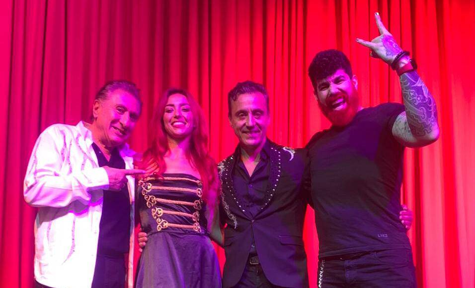 Four magicians challenge their tricks at the ABC Theater in Bogotá, waiting to be discovered