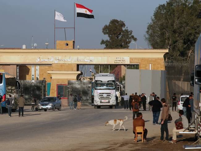 Paso de Rafah, entre Gaza y Egipto. Foto: EFE.