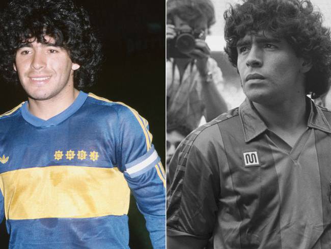 Diego Maradona en Boca Juniors y Barcelona