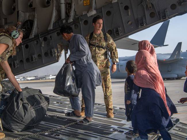 Evacuaciones de ciudadanos y aliados afganos en Kabul