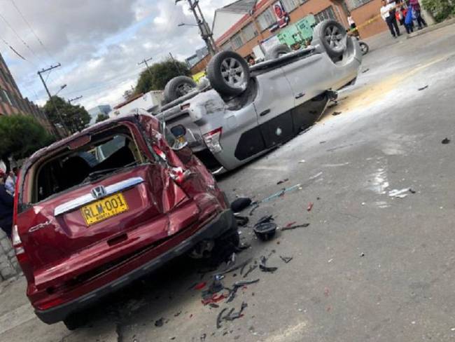 Fuera de peligro concejal que tuvo un accidente de tránsito en Bogotá