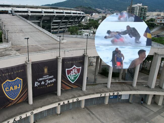 Estadio Maracaná, previo a la final de la Copa Libertadores entre Fluminense y Boca Juniors