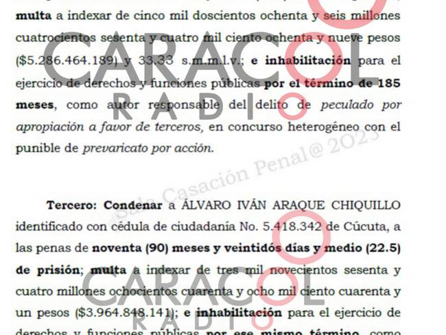 Corte condenó a prisión a exalcalde de Cúcuta y abogado por caso de pensiones