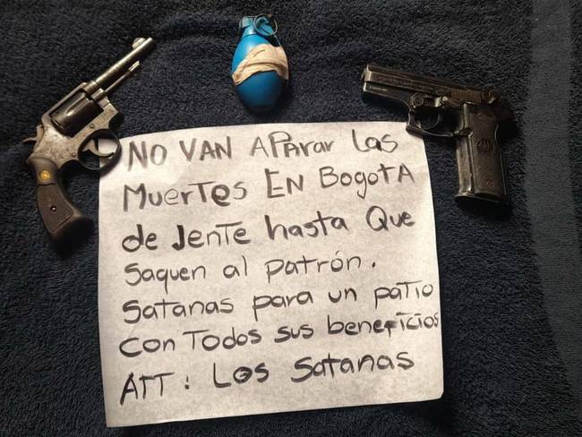 Policía y Distrito anuncian despliegue en Bogotá para contrarrestar  amenazas de 'Satanás'