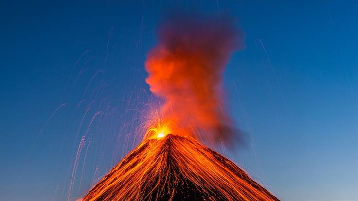 En erupción el volcán de Fuego de Guatemala. Foto: Getty Images