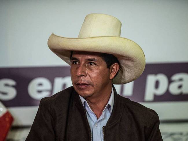 El presidente peruano, Pedro Castillo.     Foto: Getty