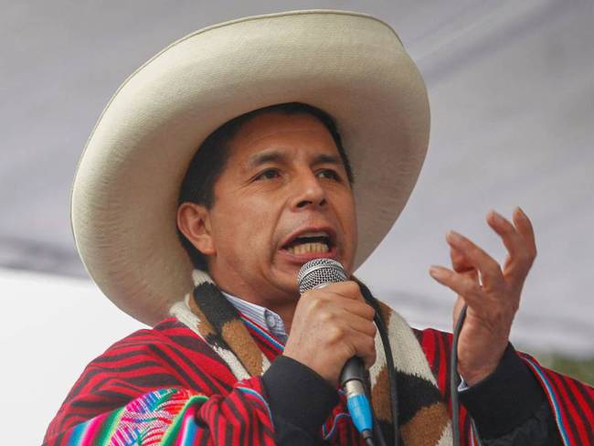 El presidente peruano, Pedro Castillo. Foto: Getty