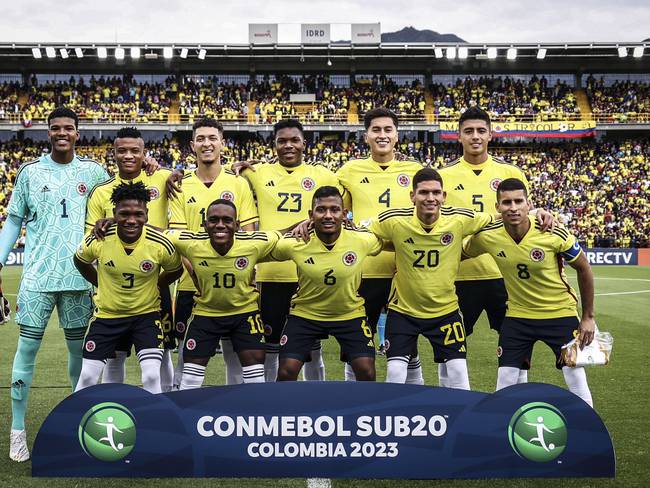 Selección Colombia Sub-20 en el hexagonal final del Sudamericano / @FCFSeleccionCol