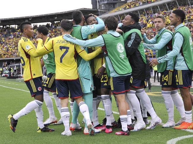 Colombia finalizó tercera del Sudamericano Sub-20. (Photo by Guillermo Legaria Schweizer/Getty Images)