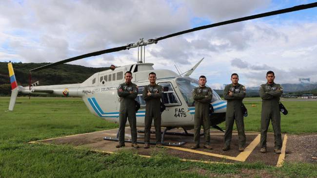 Pilotos de ala rotatoria en Colombia