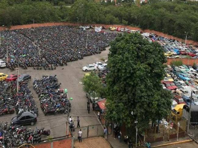 Ya van dos intentos de robo en los patios de tránsito Bucaramanga