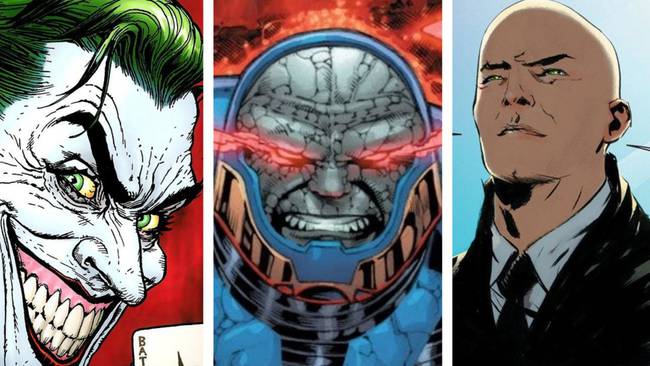 Joker o en español &#039;El Guasón&#039;, Darkseid y Lex Luthor, personajes que han marcado generaciones con sus historias