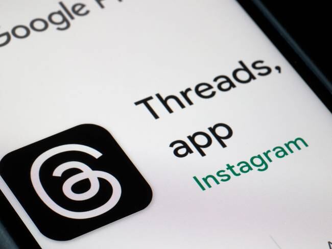 Logo de la aplicación de redes sociales Threads / Getty Images