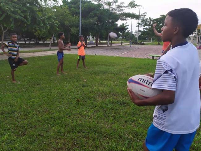Rugby con sentido social llega a Ciudad del Bicentenario en Cartagena