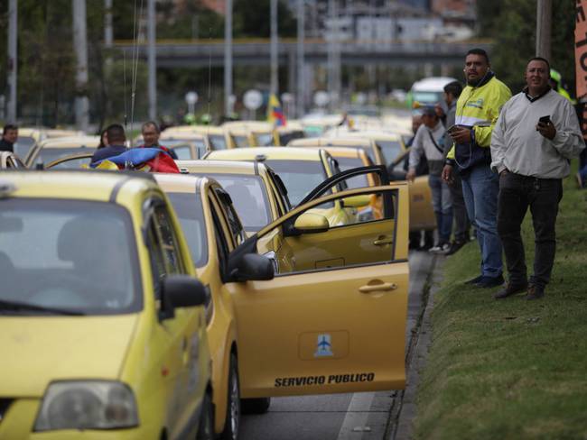 Paro de taxistas 2023 vía Getty Images.