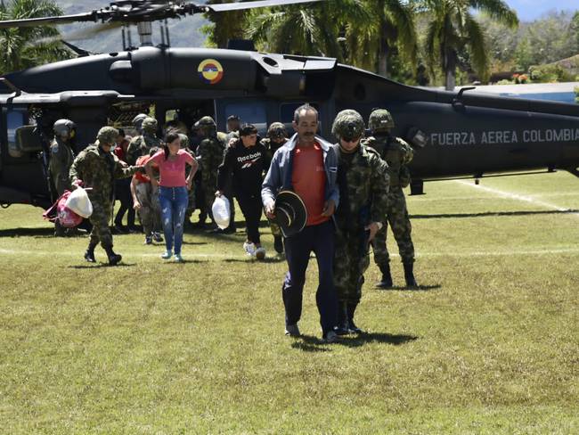 160 personas han sido rescatadas por las autoridades en El Tarrita, Ábrego - Foto: Gobernación de Norte de Santander.
