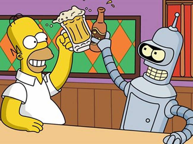 Los Simpsons y Futurama se encontrarán en un episodio: Bender deberá matar a Bart