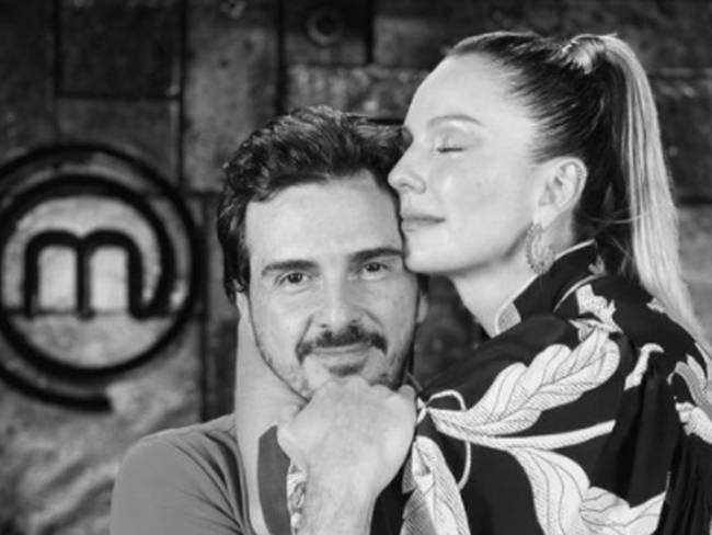 El actor Carlos &#039;Pity&#039; Camacho y la presentadora Claudia Bahamón