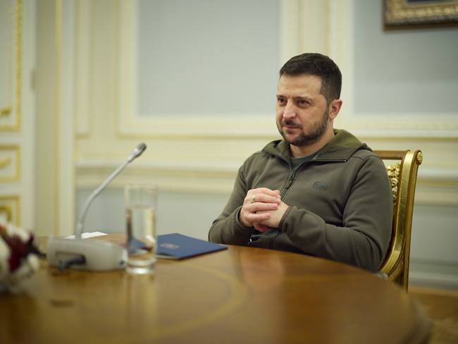 Volodymyr Zelensky. (Photo by Ukrainian Presidency via Getty Images)