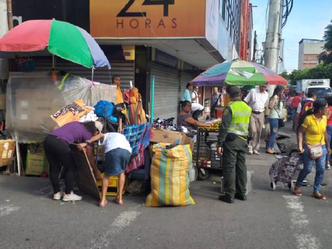 Ventas ambulantes en el centro de Cúcuta