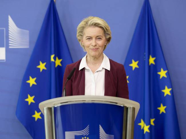La presidenta de la Comisión Europea, Ursula Von der Leyen 