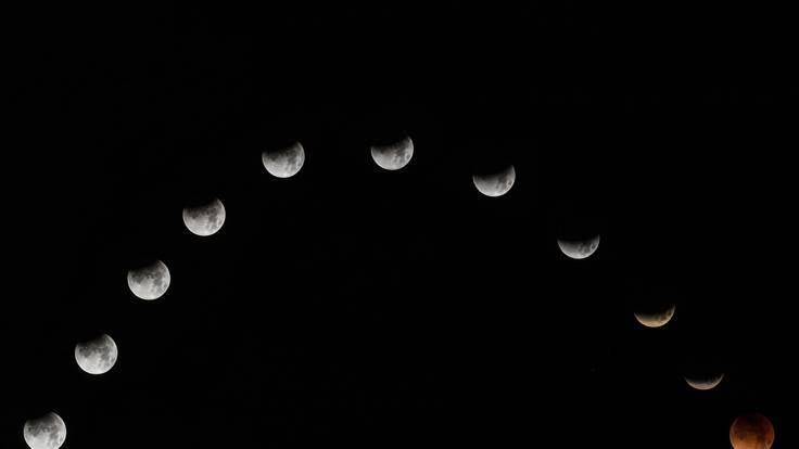 Fases de la luna y ubicación de este astro durante la noche (Getty Images)