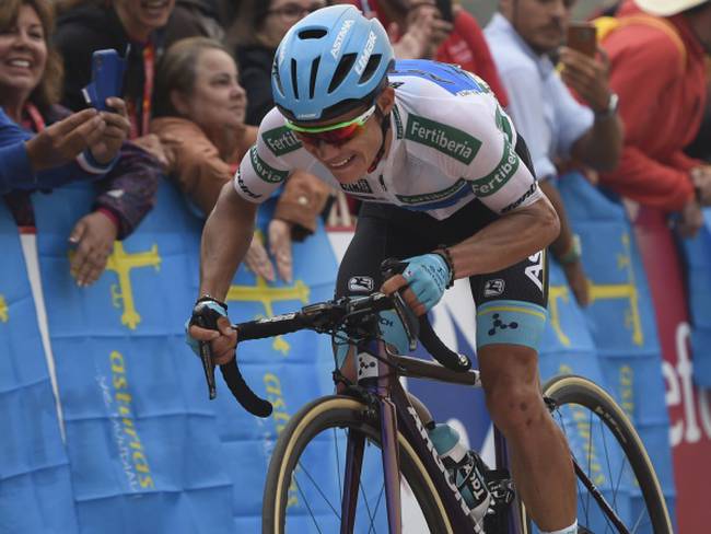 Miguel Ángel López: &quot;Contento con el podio, pero quería ganar la etapa&quot;
