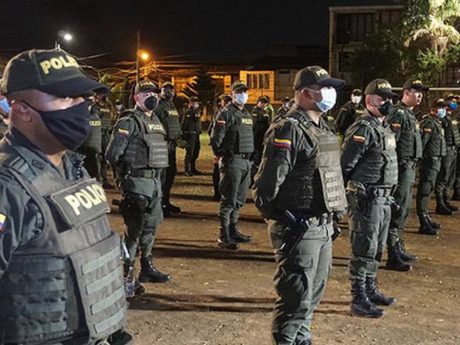 La Policía adelanta operativos en el sector de Calipso, epicentro de disturbios desde hace tres días.