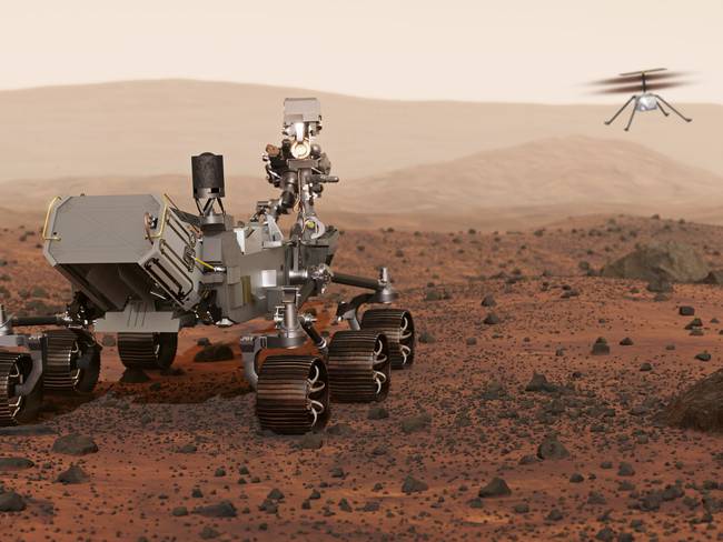 Artwork of NASA&#039;s Mars 2020 mission. Getty Images