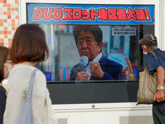 Conmoción en Japón por el asesinato del exprimer ministro Shinzo Abe. Foto: Getty