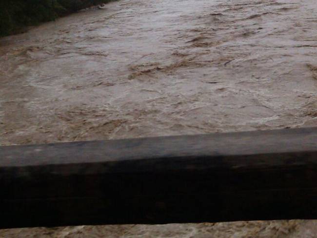 Un río y una quebrada desbordada deja afectaciones en Belén, Boyacá