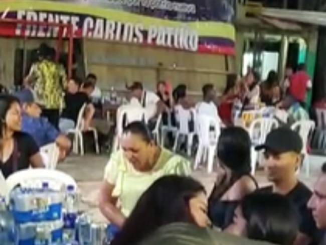 Polémica fiesta de las disidencias de las Farc en El Tambo, Cauca