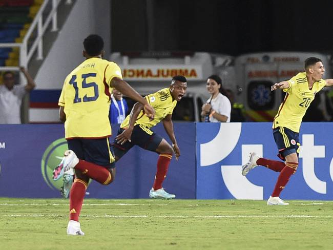 La Selección Colombia busca el pase a la fase final del Sudamericano. (Photo by JOAQUIN SARMIENTO / AFP) (Photo by JOAQUIN SARMIENTO/AFP via Getty Images)