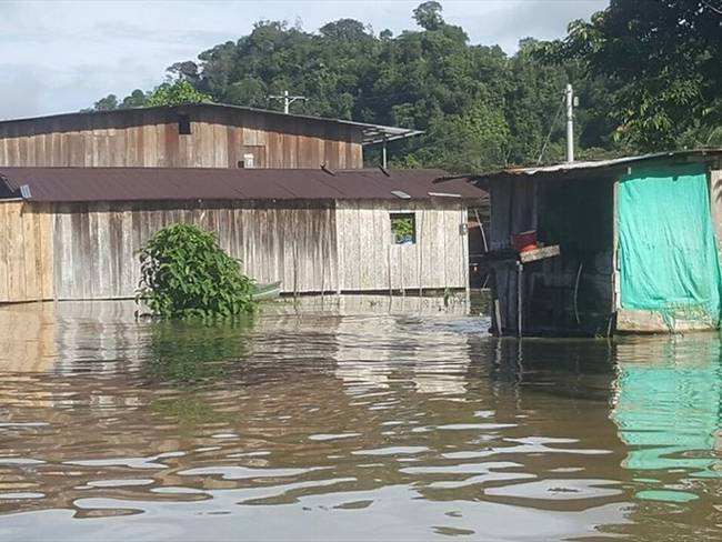 La semana pasada, en Puerto Boyacá, se registraron inundaciones que afectaron a 25 familias. Foto: Colprensa