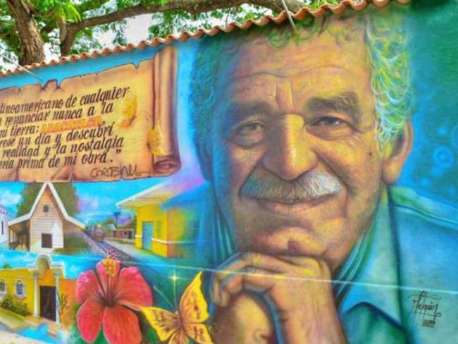 Mural de &#039;Gabo&#039; en Aracataca, Magdalena