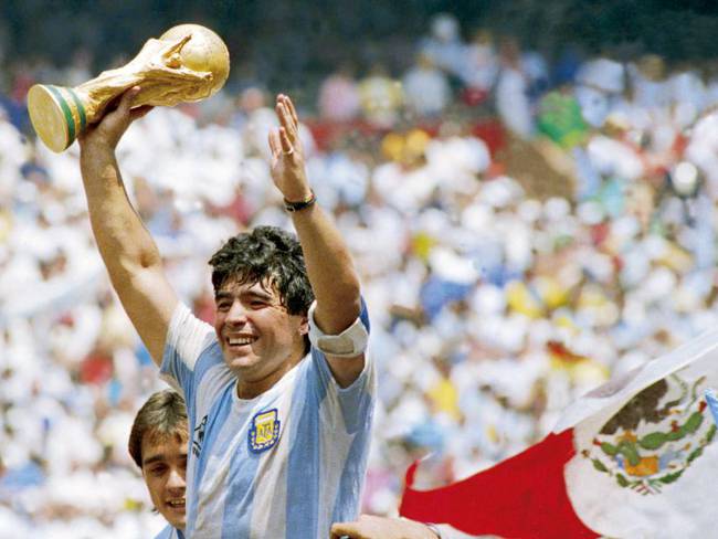 Diego Armando Maradona en México 1986.