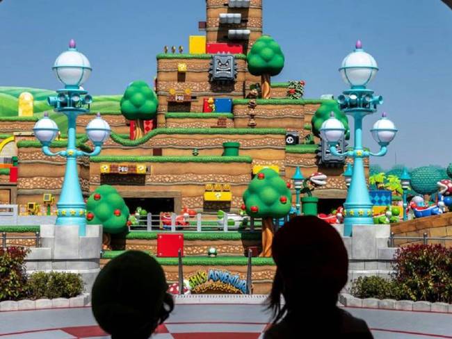 Fans visitan Super Nintendo World en Universal Studio Japan. GettyImages/PHILIP FONG