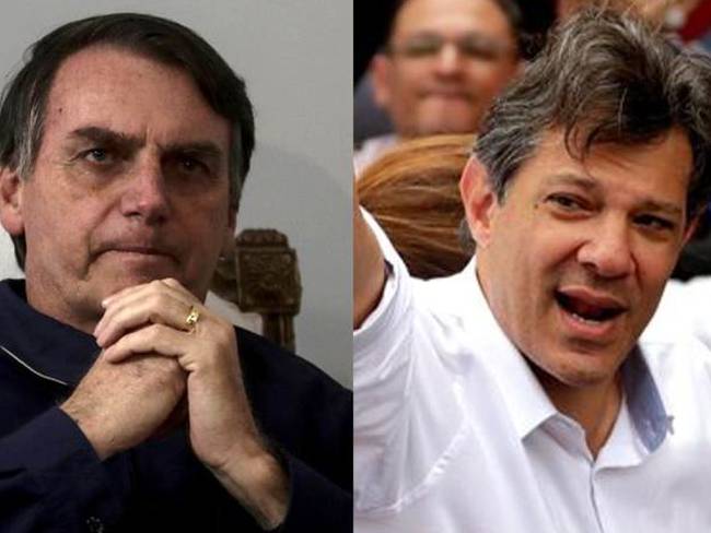 Bolsonaro y Haddad cerraron sus campañas.