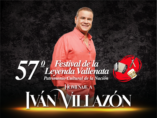 El cantante Iván Villazón, será homenajeado en el 57° Festival de la Leyenda Vallenata