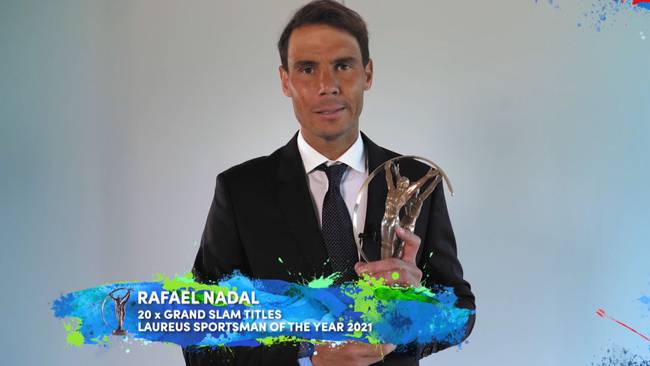Rafael Nadal, tenista español ganador de Premio Laureus