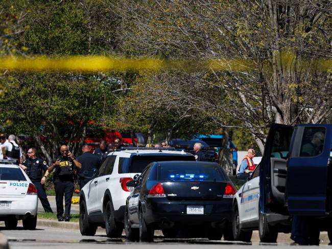NASHVILLE, TN - MARCH 27:  Police work near the scene of a mass shooting at the Covenant School on March 27, 2023 in Nashville, Tennessee. A 28-year-old former female student at the private Christian school, wielding a handgun and two AR-style weapons, shot and killed three 9-year-old students and three adults before being killed by responding police officers, according to published reports.  (Photo by Brett Carlsen/Getty Images)